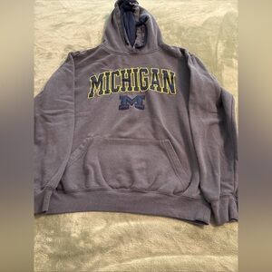 Colosseum Gray Michigan Hoodie
